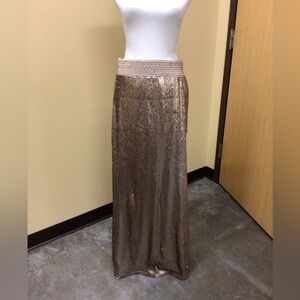 Long sequin skirt